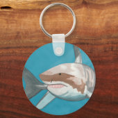 素晴らしホワイトシャークのキーチェーン キーホルダー (正面)