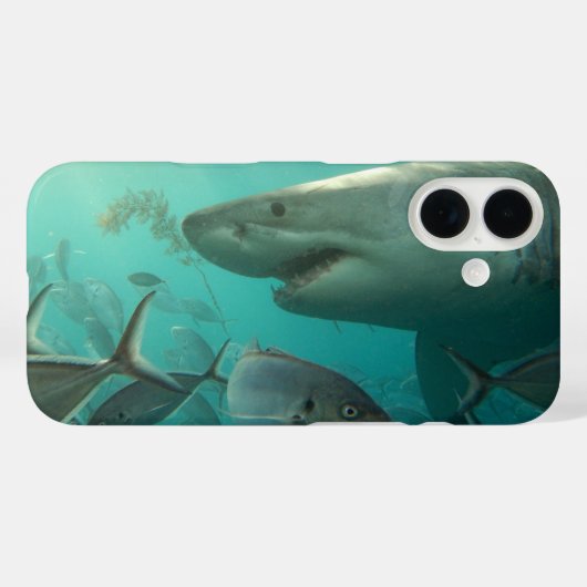 素晴らしホワイトシャーク海中オーストラリア動物 Case-Mate iPhoneケース (裏面 (横))