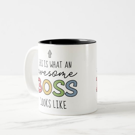 素晴らしボス |おもしろいボス ツートーンマグカップ (正面左)