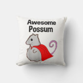 素晴らしポッソおもしろいン、かわいい。動物愛好家 クッション (正面)