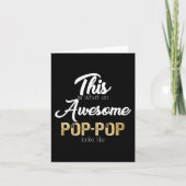 素晴らしポップ・アートのポップ・アートの特別おじいちゃん カード (正面)