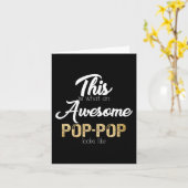 素晴らしポップ・アートのポップ・アートの特別おじいちゃん カード (黄色い花)