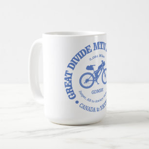 素晴らしマウンテンバイクルート(MTB)を分割 コーヒーマグカップ