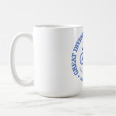 素晴らしマウンテンバイクルート(MTB)を分割 コーヒーマグカップ (左)