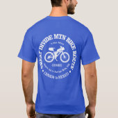 素晴らしマウンテンバイクルート(MTB)を分割 Tシャツ (裏面)