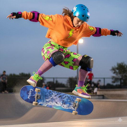 素晴らしマウンテンロックにユキヒョウ スケートボード