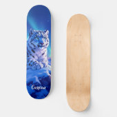 素晴らしマウンテンロックにユキヒョウ スケートボード (正面)