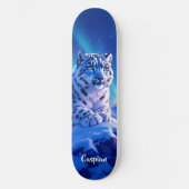 素晴らしマウンテンロックにユキヒョウ スケートボード (正面)