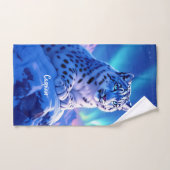 素晴らしマウンテンロックにユキヒョウ バスタオルセット (ハンドタオル)