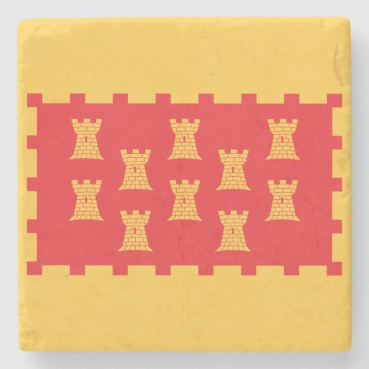 素晴らしマンチェスター州旗 ストーンコースター (正面)