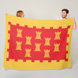 素晴らしマンチェスター州旗 フリースブランケット