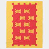 素晴らしマンチェスター州旗 フリースブランケット (正面)