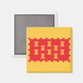 素晴らしマンチェスター州旗 マグネット (正面/裏面)