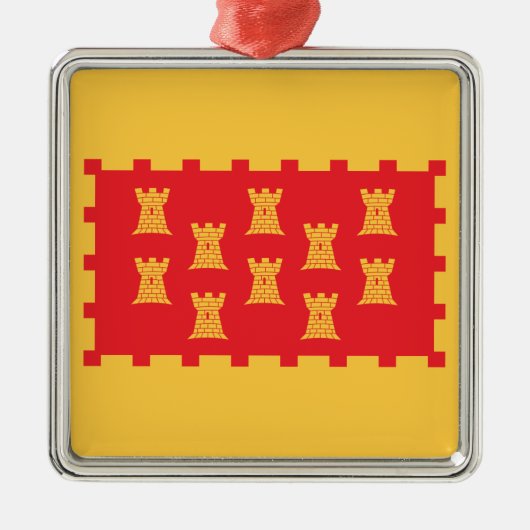 素晴らしマンチェスター州旗 メタルオーナメント (正面)