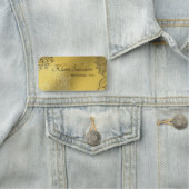 素晴らしモダンい美しい金ゴールド 名札 (インサイチュ)