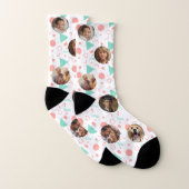 素晴らしモダンカスタマイズ可能な家族用写真用ソックス ソックス (ペア)