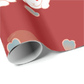 素晴らしモノグラムクールキュイガーリーレトロフローラ ラッピングペーパー (ロールコーナー)