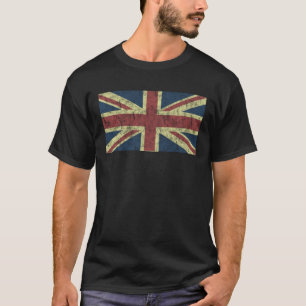 素晴らしヴィンテージイギリス国旗 – イギリス国旗 Tシャツ