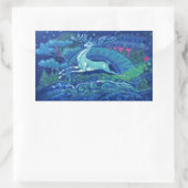 素晴らしヴィンテージブロシアのルークリスマストナカイ 長方形シール (バッグ)