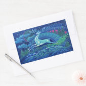 素晴らしヴィンテージブロシアのルークリスマストナカイ 長方形シール (封筒)