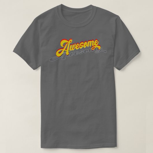 素晴らしヴィンテージレタリング Tシャツ (デザイン正面)