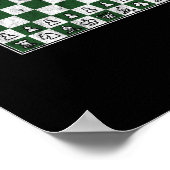 素晴らしヴィンテージ動揺してチェスボードグランド ポスター (角)