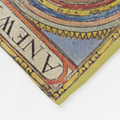 素晴らしヴィンテージ旧ワールドマップアンティークマップ フリースブランケット (角)