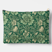 素晴らしヴィンテージ緑花模様 アクセサリーポーチ (裏面)