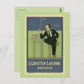 素晴らしヴィンテージ1890年代のドイツの広告たばこ ポストカード (正面/裏面)