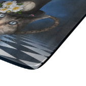 素晴らし不機嫌ハッタティーポットキャットお洒落デザイン カッティングボード (角)