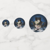 素晴らし不機嫌ハッタティーポットキャットお洒落デザイン コンフェッティ (正面)