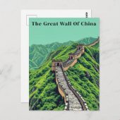 素晴らし中国レトロヴィンテージトラベルの壁 ポストカード (正面/裏面)