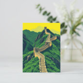 素晴らし中国ヴィンテージ旅行の壁 ポストカード (スタンド正面)