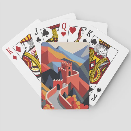 素晴らし中国壁 トランプ (裏面)