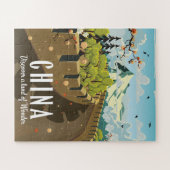 素晴らし中国旅行ポスターの壁 ジグソーパズル (横)