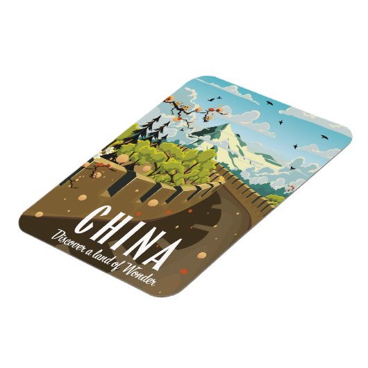 素晴らし中国旅行ポスターの壁 マグネット (左側)