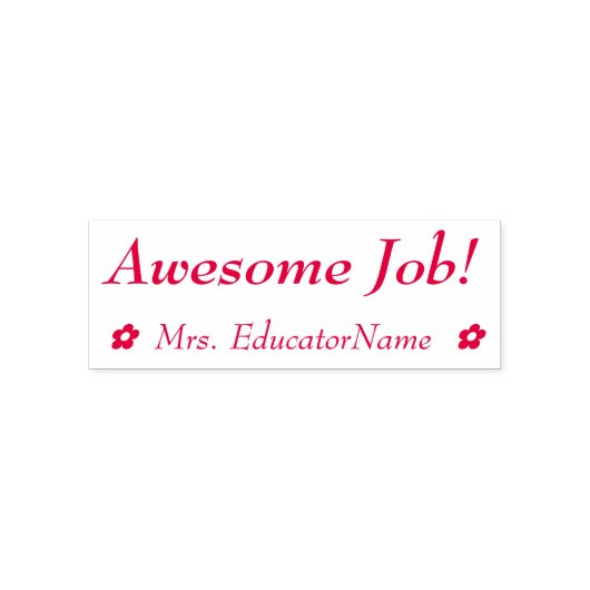 「素晴らし仕事！」 の教えゴム印 セルフインキングスタンプ (デザイン)