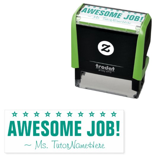 「素晴らし仕事！」 フィードバックのスタンプ セルフインキングスタンプ (インサイチュ)