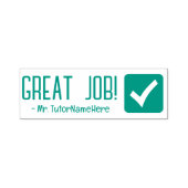 「素晴らし仕事！」 家庭教師のフィードバックのゴム印 セルフインキングスタンプ (デザイン)