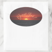 素晴らし仕事! 楕円形シール (バッグ)