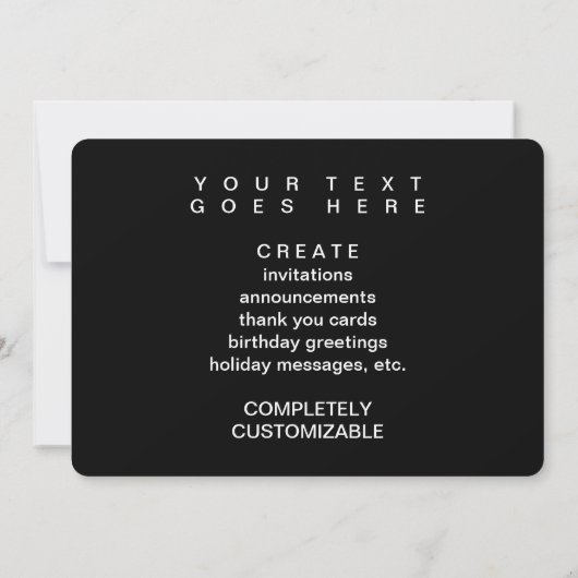 素晴らし仕事！漫画気泡 招待状 (裏面)