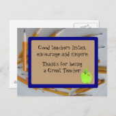 素晴らし先生ありがとう ポストカード (正面/裏面)