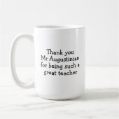 素晴らし先生のしもべハートありがとう聖なる書物、 経典 コーヒーマグカップ (左)
