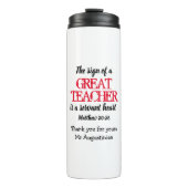 素晴らし先生のしもべハートありがとう聖なる書物、 経典 タンブラー (正面)