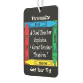 素晴らし先生インスパイア |の先生 カーエアーフレッシュナー (左)