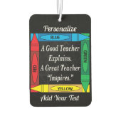 素晴らし先生インスパイア |の先生 カーエアーフレッシュナー (裏面)