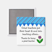 素晴らし先生ストライプ及びフローラことわざ マグネット (正面/裏面)