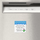 素晴らし先生ストライプ及びフローラことわざ マグネット (インサイチュ (食洗機))