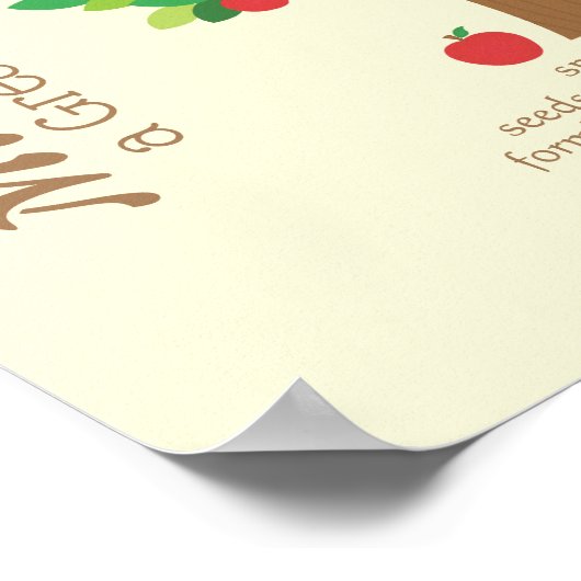 素晴らし先生パーソナライズされたの木 ポスター (角)