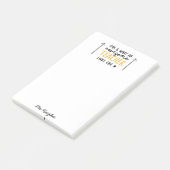 素晴らし先生モダンタイポグラフィイエローギフト ポストイット (アングル)